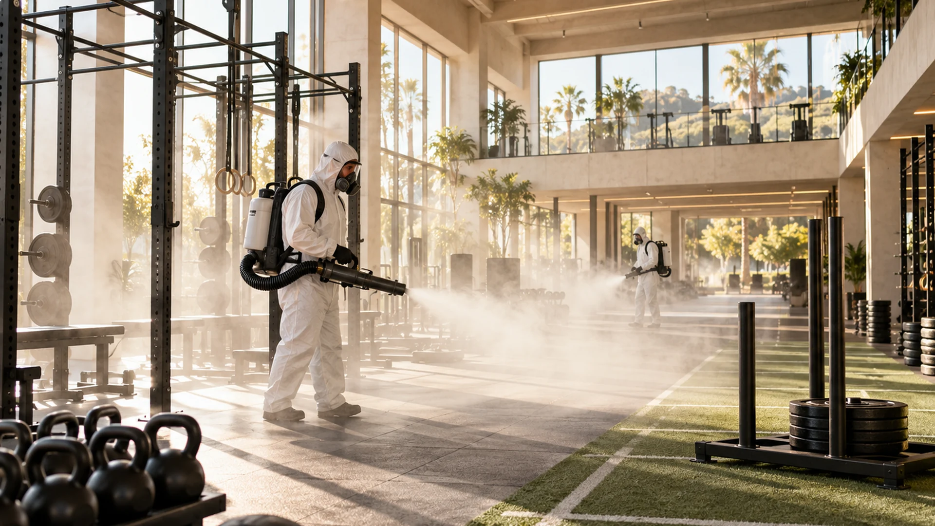 Special Fogging · professionele behandeling in gym en sporthal