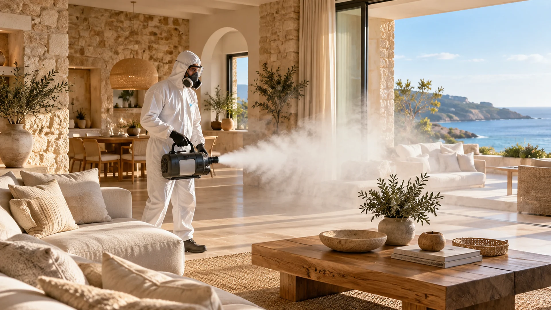 Special Fogging · gecontroleerde verneveling in een woning